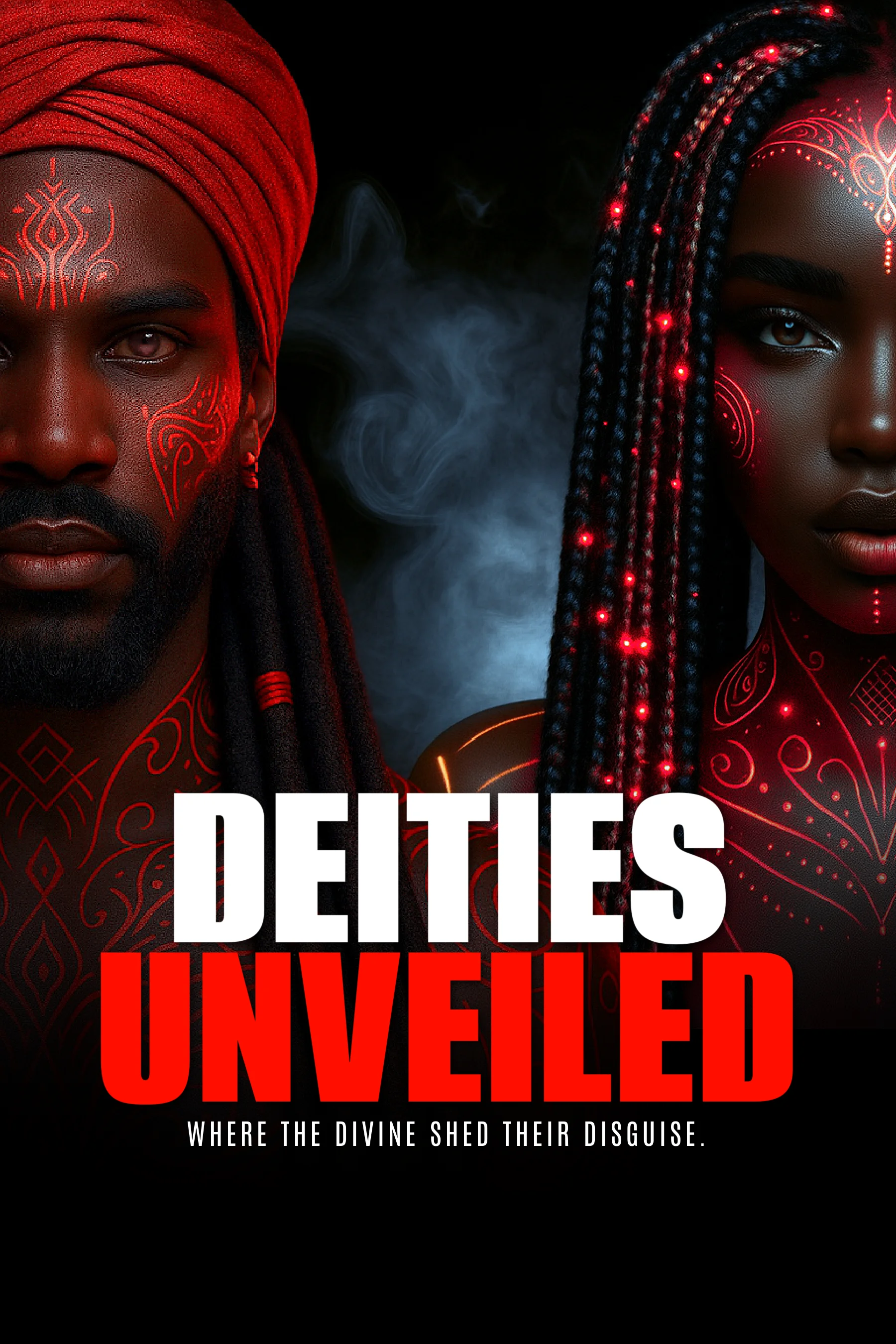 DEITIES UNVEILED cover - Upcoming erotic novel exploring mythology and desire